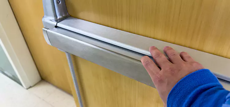 Installing a Push Bar on a Door Dickinson